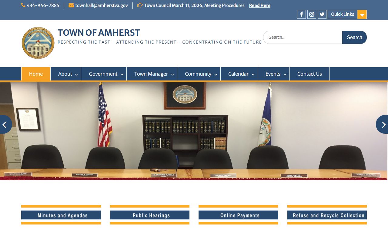 Amherst County government Sheriff's Office criminal records Amherst Virginia