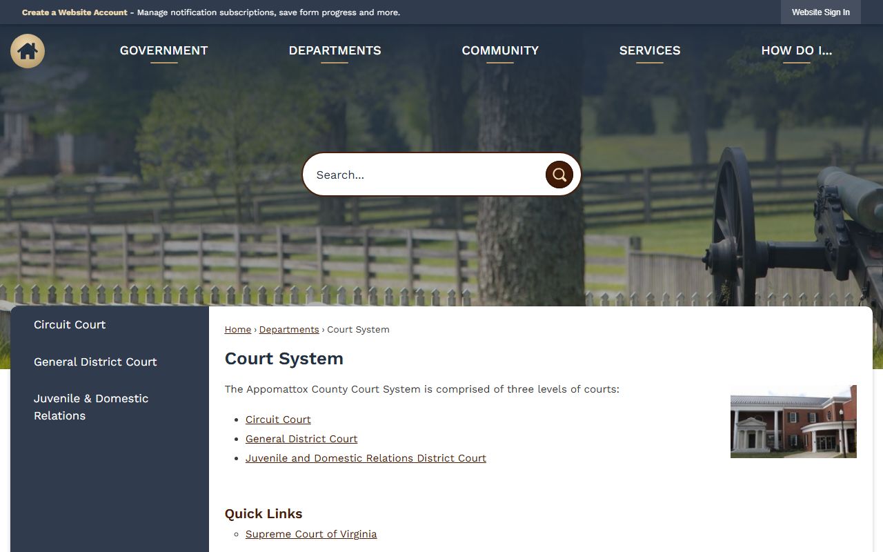 Appomattox County Circuit Court Clerk felony criminal records Appomattox Virginia