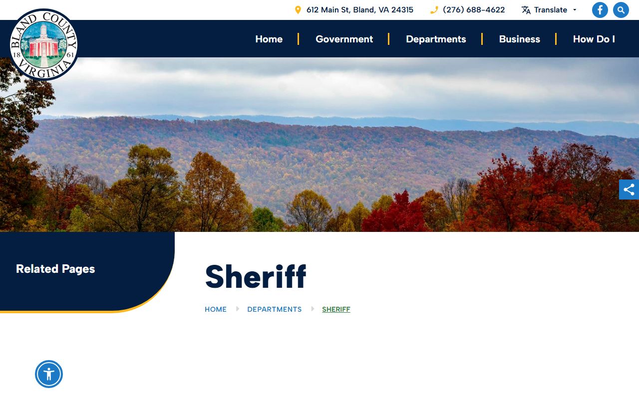 Bland County Sheriff's Office criminal records