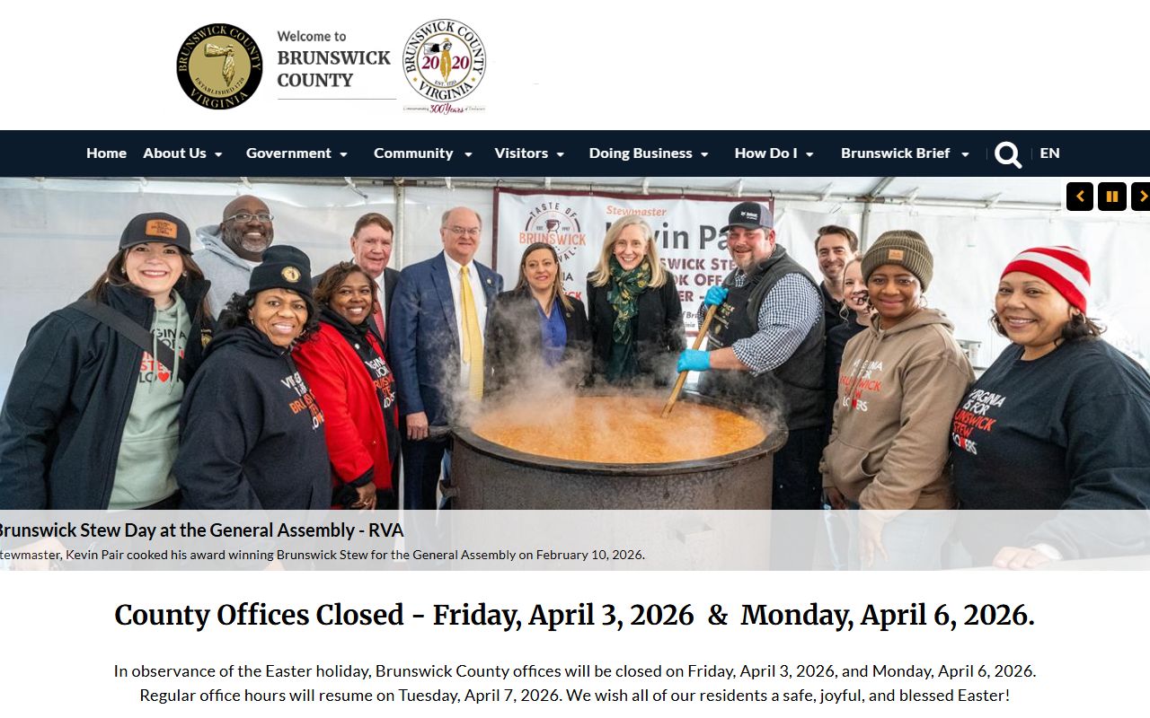 Brunswick County Government website criminal records