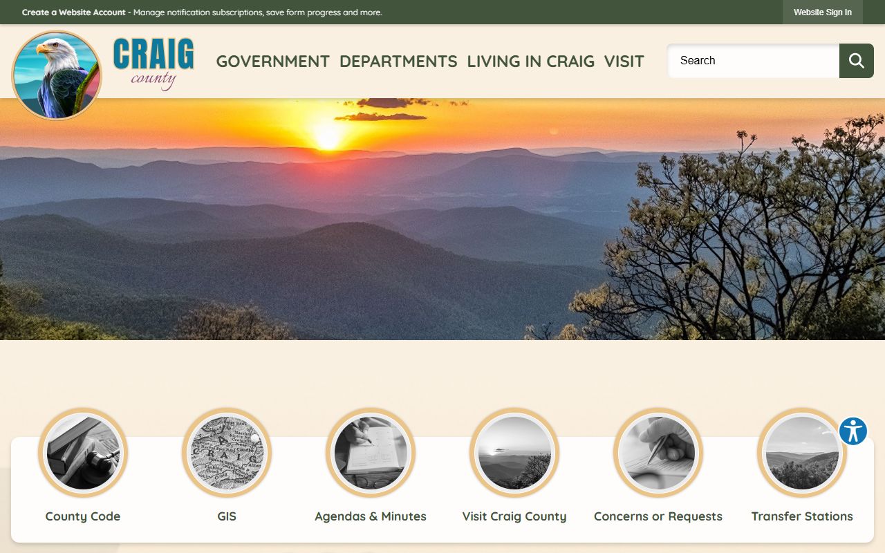 Craig County Virginia government criminal records