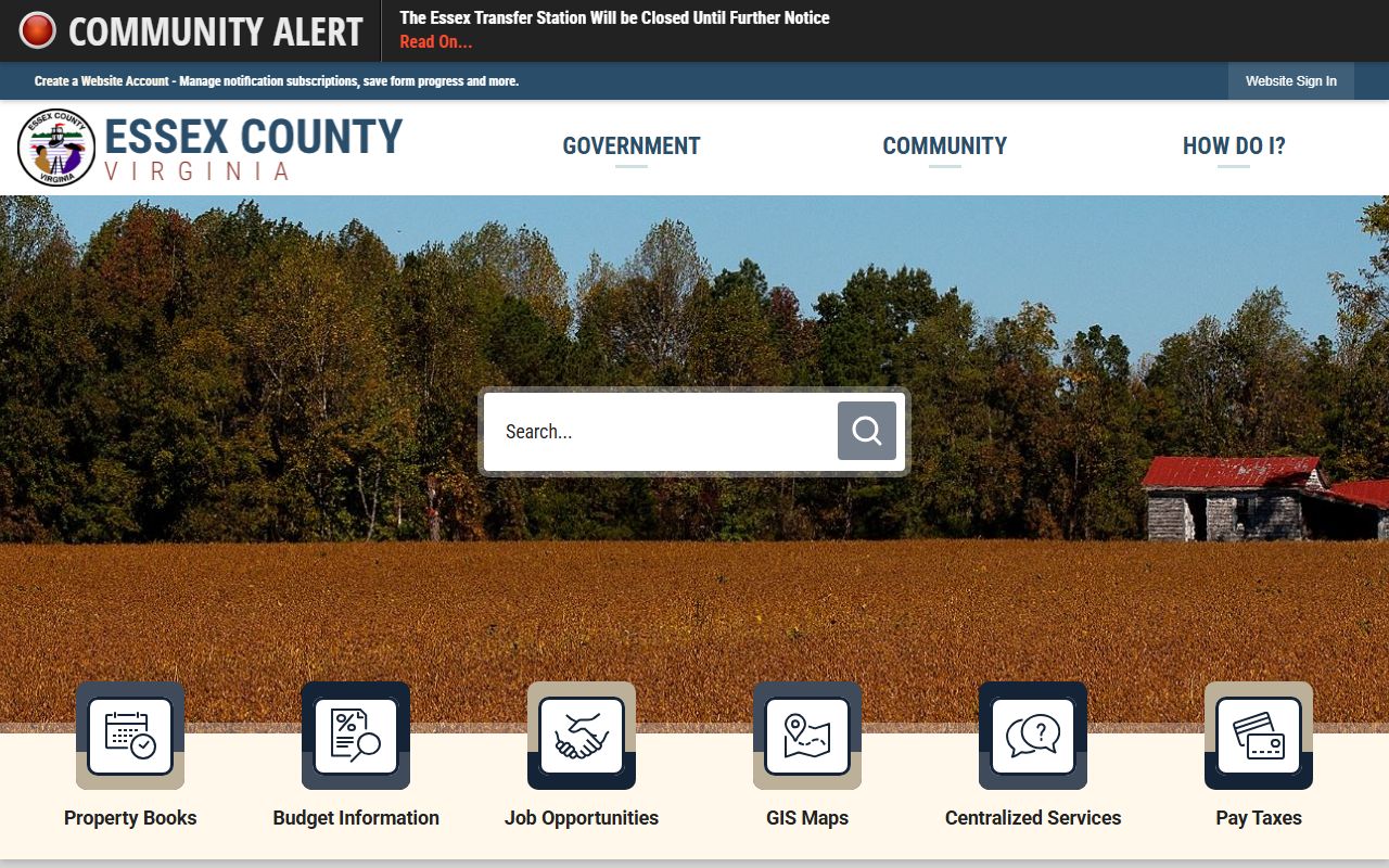 Essex County Virginia government and criminal records