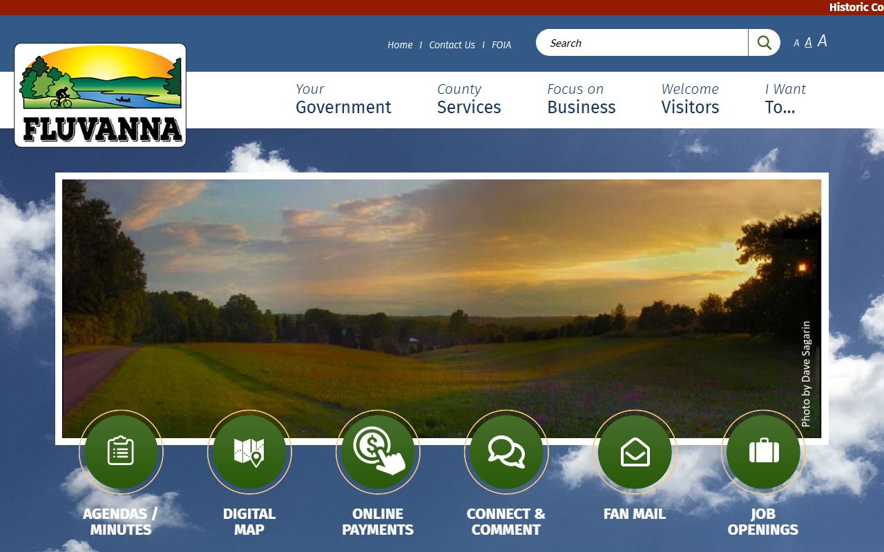 Fluvanna County Government website criminal records and county offices