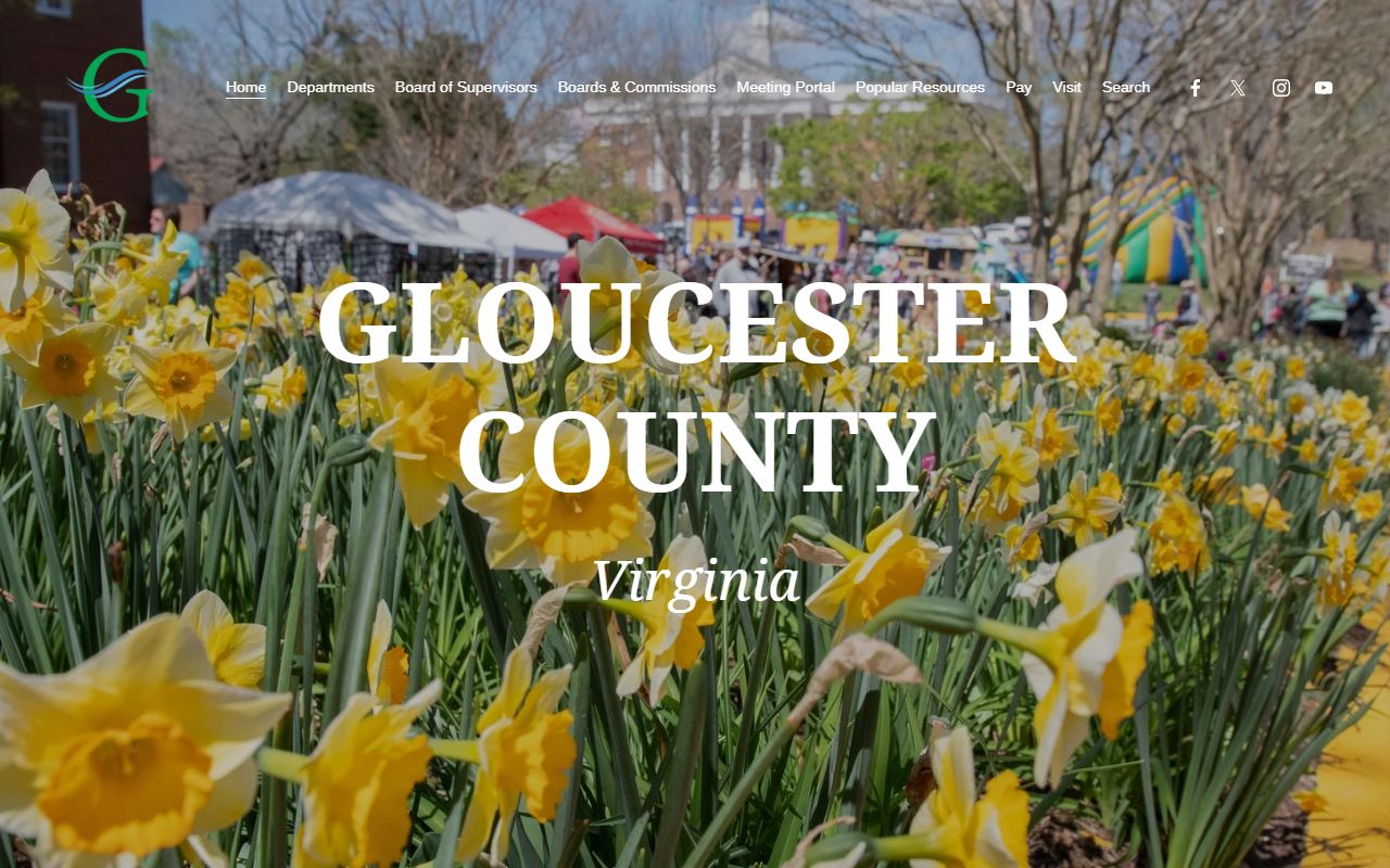 Gloucester County Government website criminal records and county offices