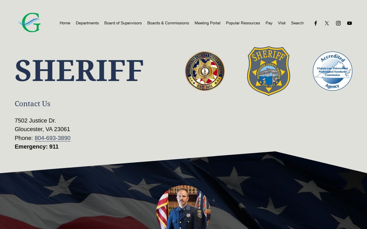 Gloucester County Sheriff's Office criminal records and arrest reports