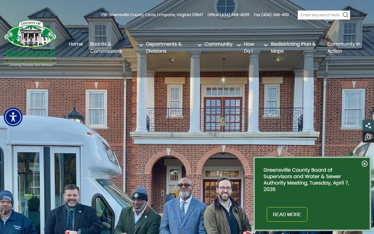 Greensville County Virginia government criminal records