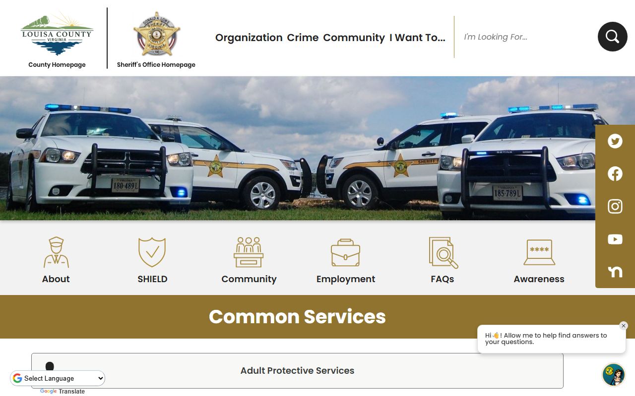 Louisa County Sheriff's Office handles arrest records and criminal records requests