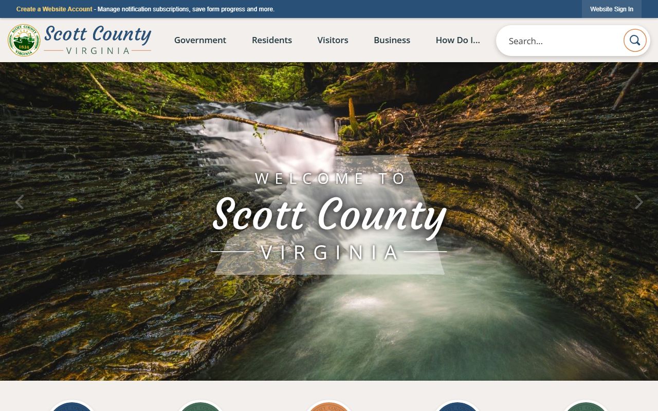 Scott County Government website for criminal records