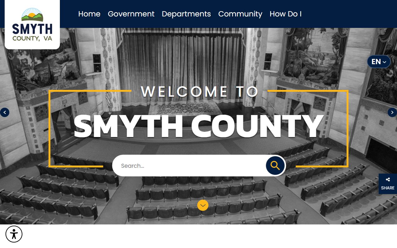 Smyth County Government website for criminal records in Marion Virginia