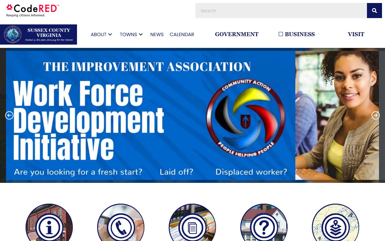 Sussex County Virginia government criminal records